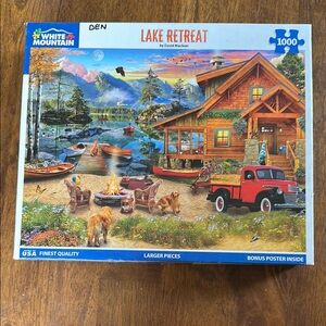White Mountain Lake Retreat Jigsaw Puzzle - 1000 Pieces
